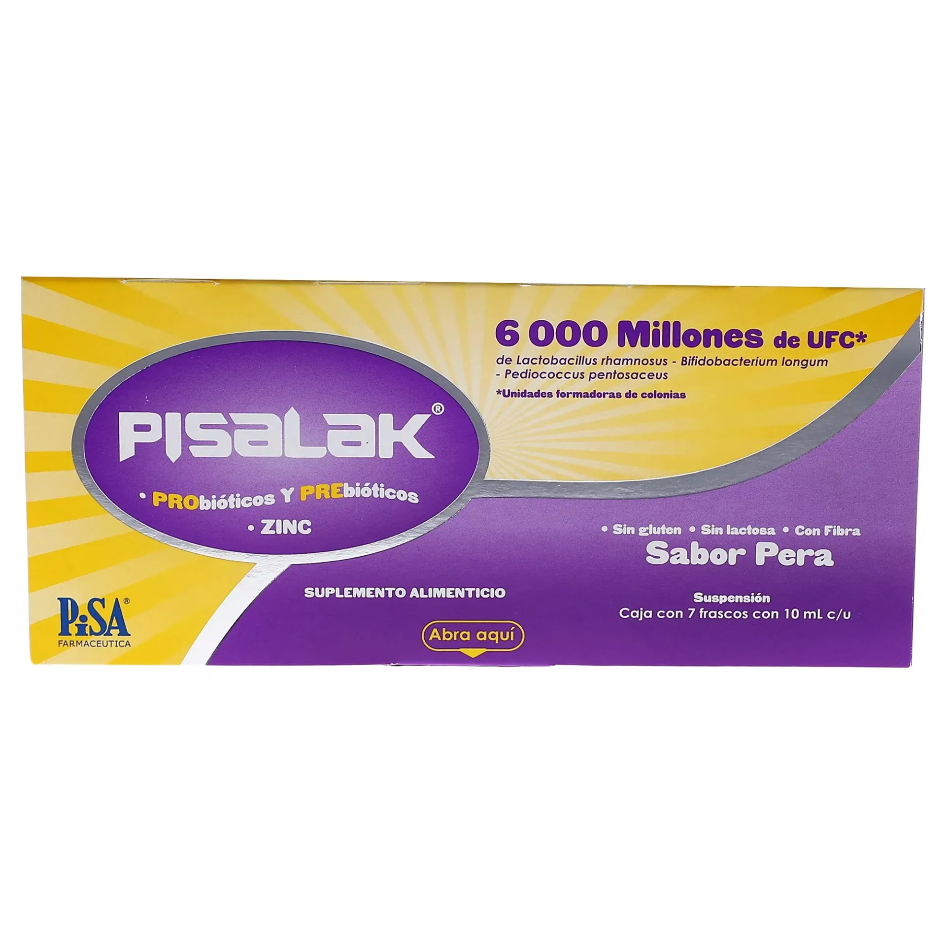 PISALAK 6000 MILL C/7 AMP DE 10 ML ( PROBIOTICO, ZINC )( IVA )