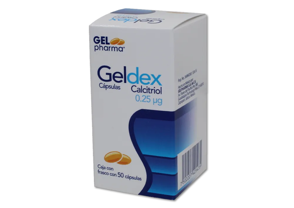 GELDEX 0.25 MCG C/50 CAPS ( CALCITRIOL ) (  GELPHARMA )