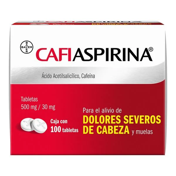 CAFIASPIRINA 500/30 MG C/100 TAB ( ACIDO ACETILSALICILICO/CAFEINA ) ( BAYER/LAKESIDE )