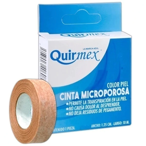 QUIRMEX C/24 PZ CINTA MICROPOROSA 1.25CMX10MT PIEL ( IVA )