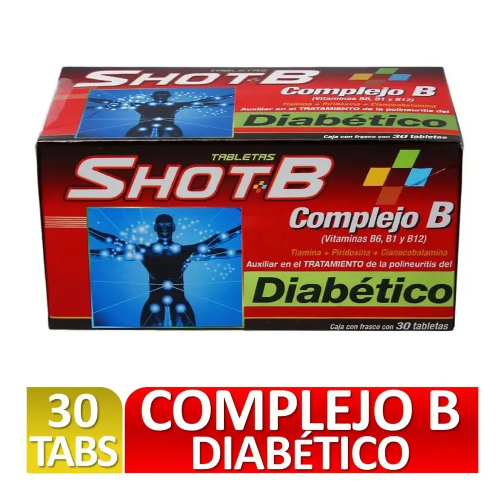 SHOT B DIABETICO C 30 TABS (COMP B)(GENOMMA)