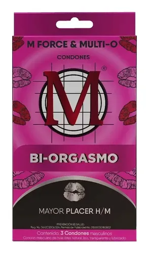 PRESERVATIVO M FORCE  MULTI-O BI-ORGASMO (GENOMMA)