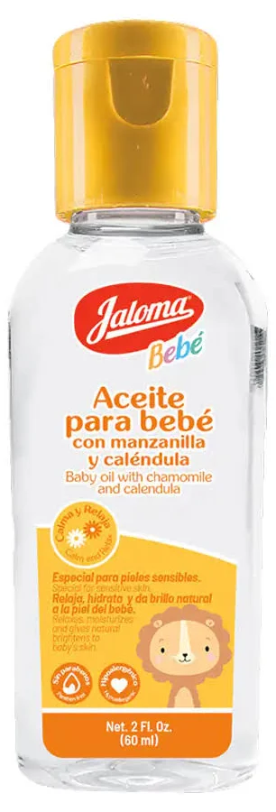 ACEITE P/ BEBE  C 60 ML MANZANILLA ,CALENDULA (JALOMA)