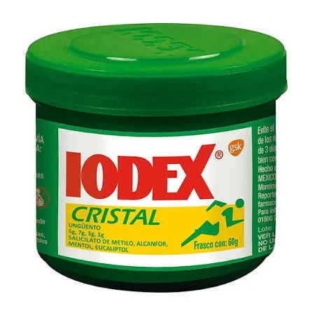 IODEX CRISTAL C/60  GR UNGÜENTO (SALICILATO DE METILO) (HALEON)