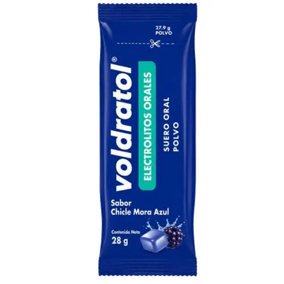 VOLDRATOL SABOR CHICLE DE MORA PVO C/28.13 G (ELECTROLITOS)(SOLFRAN)