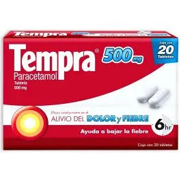 TEMPRA 500 MG CAJA C/10 TABS (PARACETAMOL)(RECKITT)