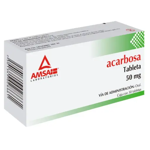 ACARBOSA TAB C/30 50MG (AMSA)