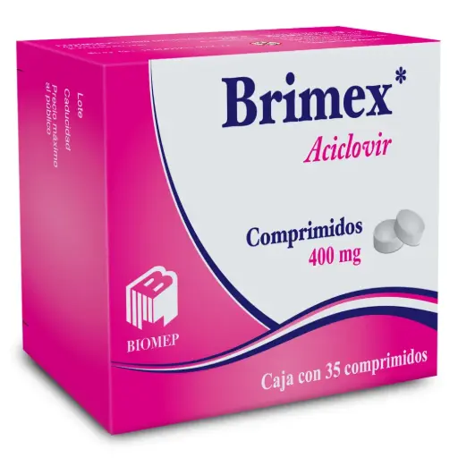 BRIMEX 400MG C/35 COMP (ACICLOVIR)(BIOMEP)