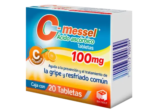 C-MESSEL 100MG C/20 TABS (ACIDO ASCORBICO)(BIOMEP)