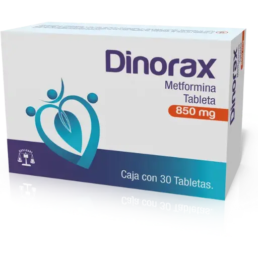 DINORAX 850MG C/30 TABS (METFORMINA)(BRULUART)