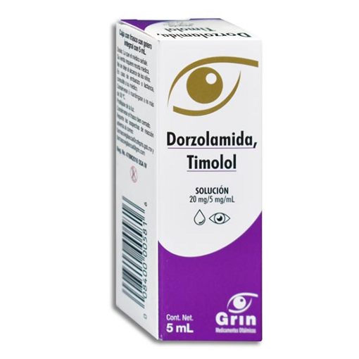 DORZOLAMIDA TIMOLOL SOL C/5ML 20MG/5MG/ML (GRIN)
