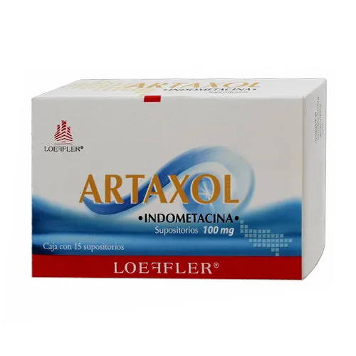 ARTAXOL 100MG C/15 SUP (INDOMETACINA)(LOEFFLER)