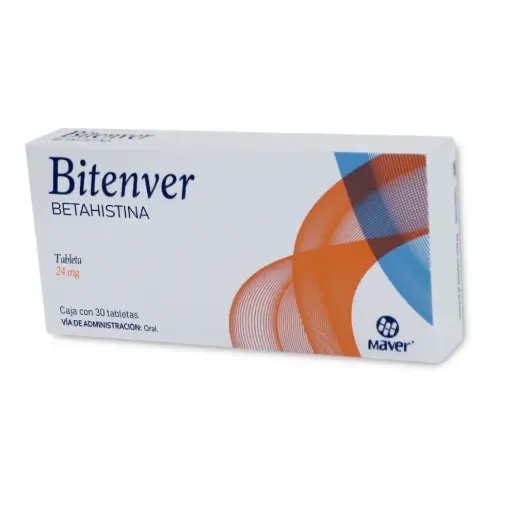 BITENVER 24MG C/30 TABS (BETAHISTINA)(MAVER)