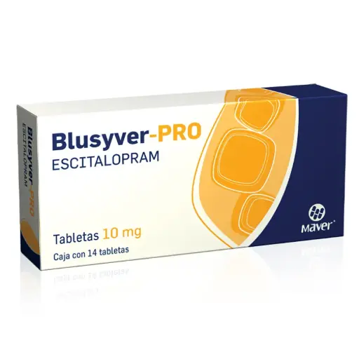 BLUSYVER-PRO 10MG C/14 TABS (ESCITALOPRAM)(MAVER)