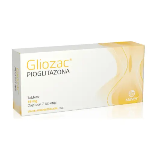 GLIOZAC 15MG C/7 TABS (PIOGLITAZONA)(MAVER)