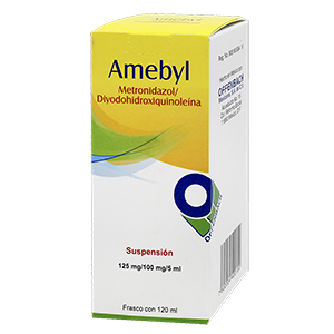 AMEBYL SUSP 2.5GR C/ 120ML (BENZOIL METRONIDAZOL/DIYODOHIDROX)(OFFENBACH)