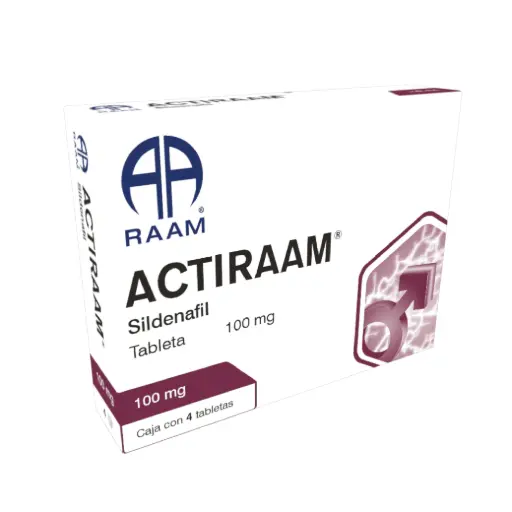 ACTIRAAM 100MG C/4 TAB (SILDENAFIL)(RAAM)
