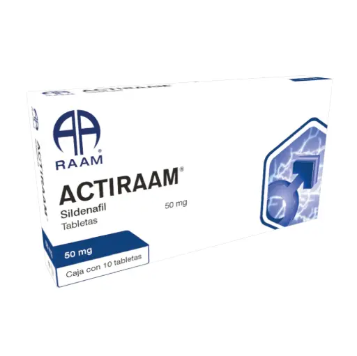 ACTIRAAM 50MG CAJA C/10 TAB (SILDENAFIL)(RAAM)