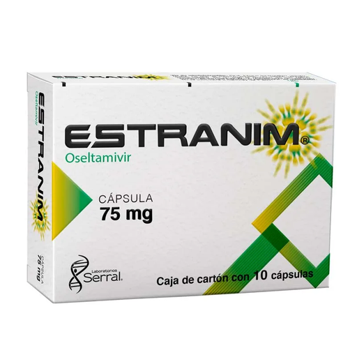 ESTRANIM 75MG ENVASE C/10 CAPS (OSELTAMIVIR)(SERRAL)