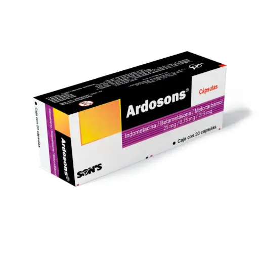 ARDOSONS CAPS C/20 (INDOMETACINA/BETAMETASONA/METOCARBAMOL)(SON'S)