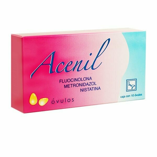 ACENIL OVULOS C/10 (ACETONIDO DE FLUOCINOLONA/METRONIDAZOL/NISTANTINA) (TOCOGINO)
