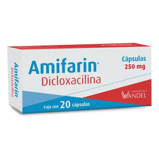 AMIFARIN 250MG C/20 CAP (DICLOXACILINA)(WANDELL)