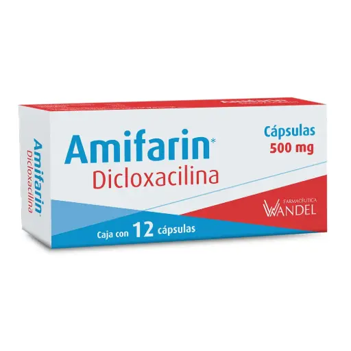 AMIFARIN 500MG C/12 CAPS (DICLOXACILINA)(WANDELL)