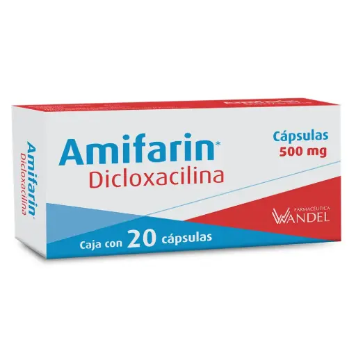 AMIFARIN 500MG C/20 CAPS (DICLOXACILINA)(WANDELL)