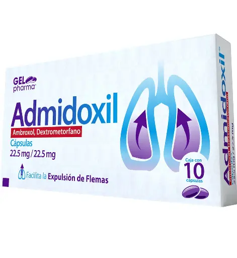 ADMIDOXIL 22.5/22.5MG C/10 CAPS (AMBROXOL, DEXTROMETORFANO)(GELPHARMA)