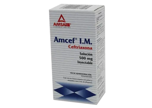 AMCEF 500MG IM C/1 AMP (CEFTRIAXONA)(AMSA)