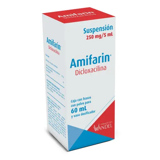 AMIFARIN SUSP 250MG 60ML (DICLOXACILINA)(WANDELL)