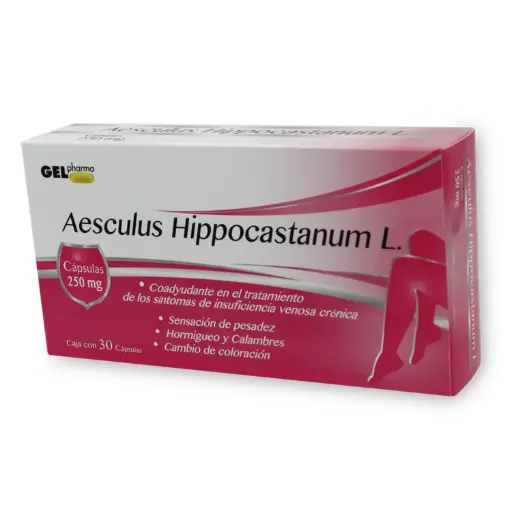 AESCULUS HIPPOCASTANUM 250MG C/30 CAPS (CASTAÑA DE INDIAS )