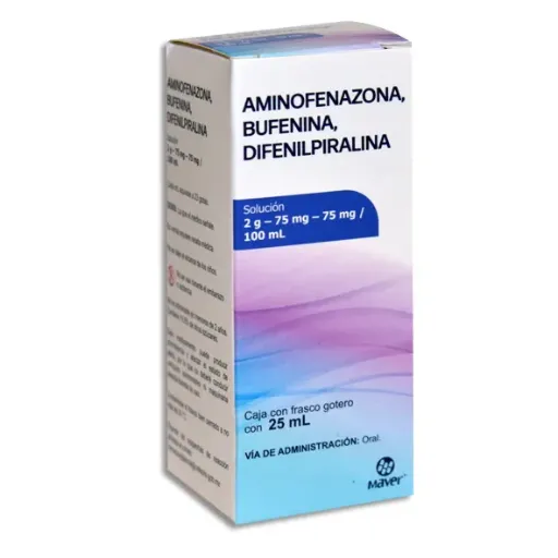 AMINOFENAZONA, BUFENINA, DIFENILPIRALINA SOL 25ML (MAVER)