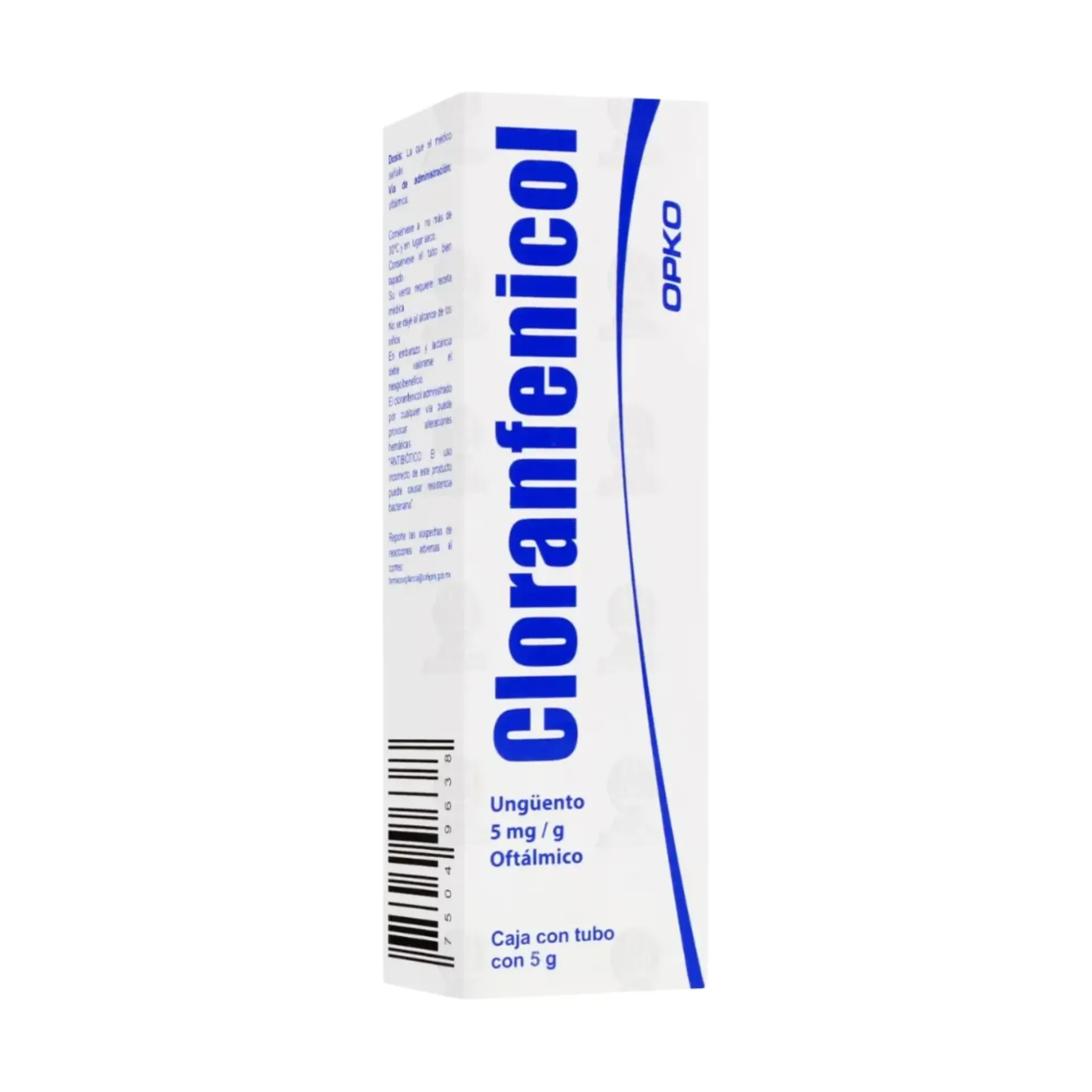 CLORANFENICOL C/5 G UNGÜENTO OFTALMICO (OPKO)