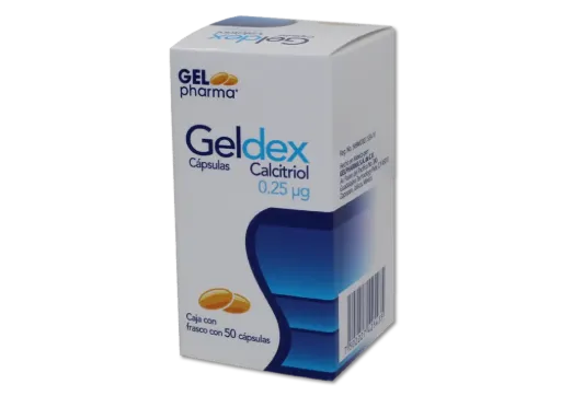 GELDEX 0.25 MCG C/50 CAPS ( CALCITRIOL ) (  GELPHARMA )