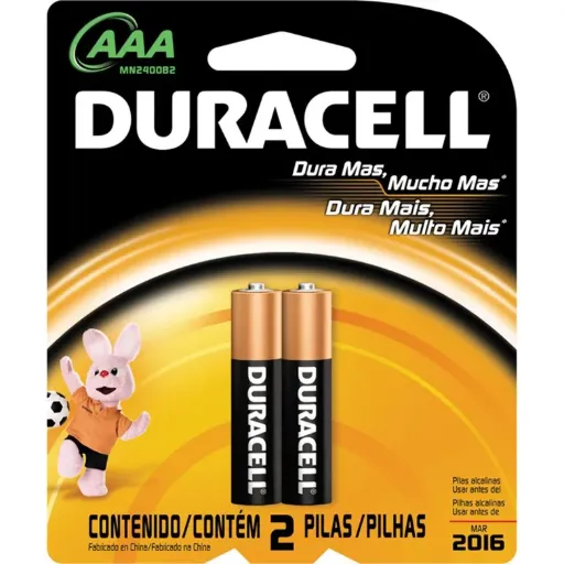 PILA DURACELL AAA ALCALINA DUO ( PROCTER )