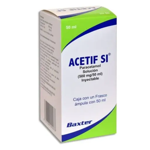 ACETIF SI 500 MG C/50 ML SOLUCION INYECTABLE (PARACETAMOL) (NOVAG)