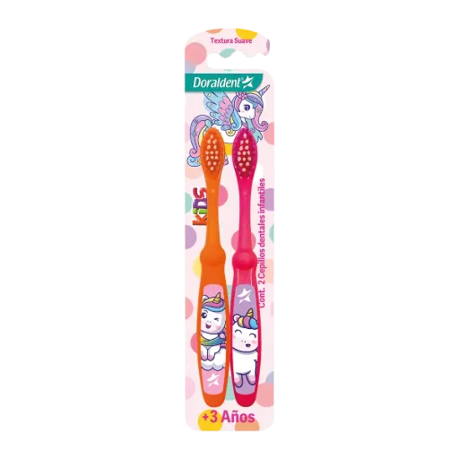 CEPILLO DENTAL NIÑA C/2 PZA (IVA)(DORALDENT)